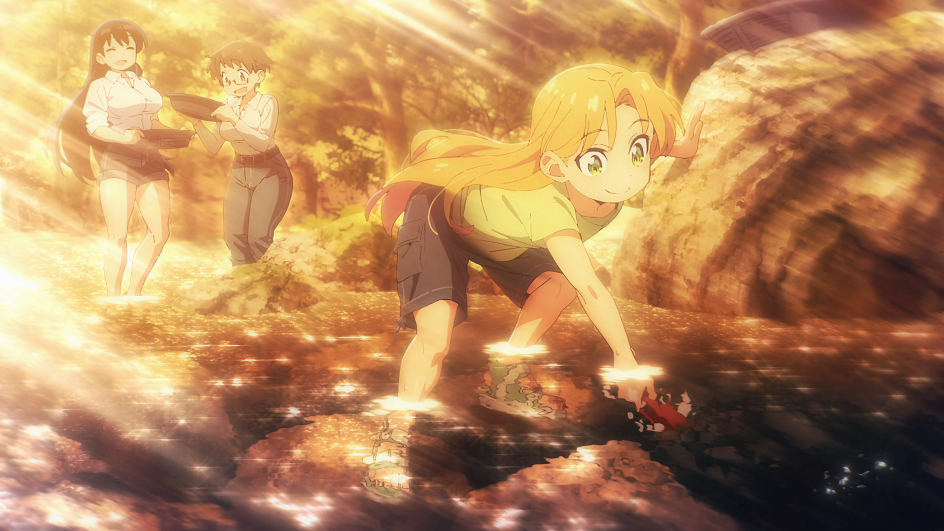 Ruri, Nagi and Imari panning for gold