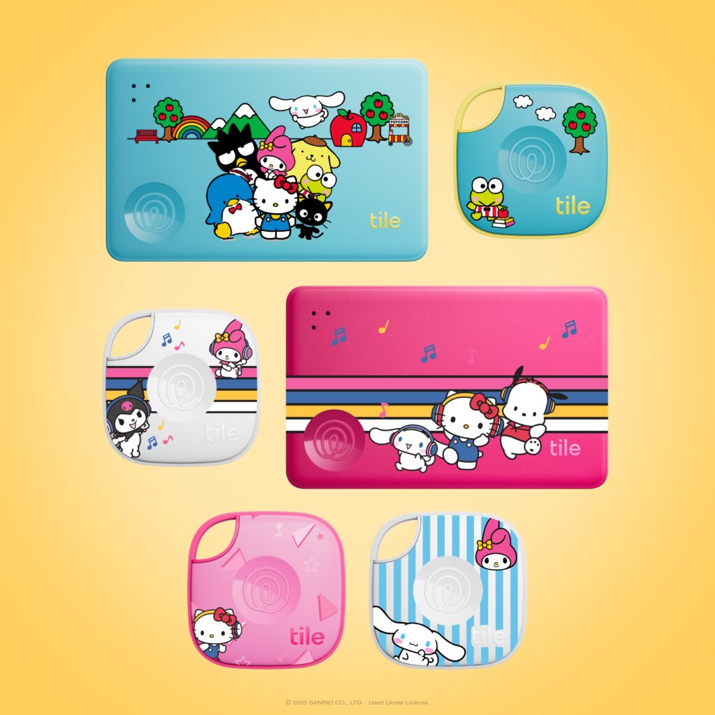Tile x Sanrio Render Full Lineup