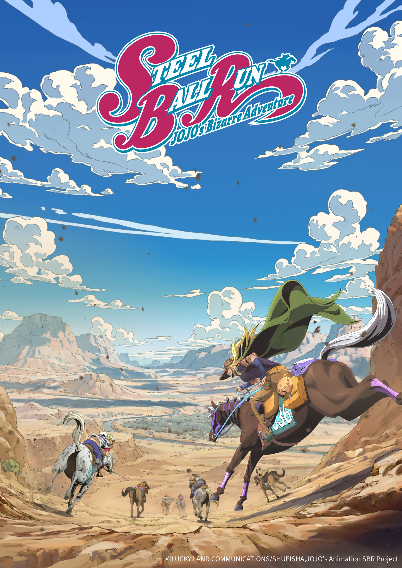 ¡Prepárense! Nuevos Detalles de STEEL BALL RUN de JoJo's Bizarre Adventure se Revelarán en una Transmisión Global el 23 de Septiembre 🎉✨ Arte de STEEL BALL RUN: JoJo’s Bizarre Adventure (Part 7)