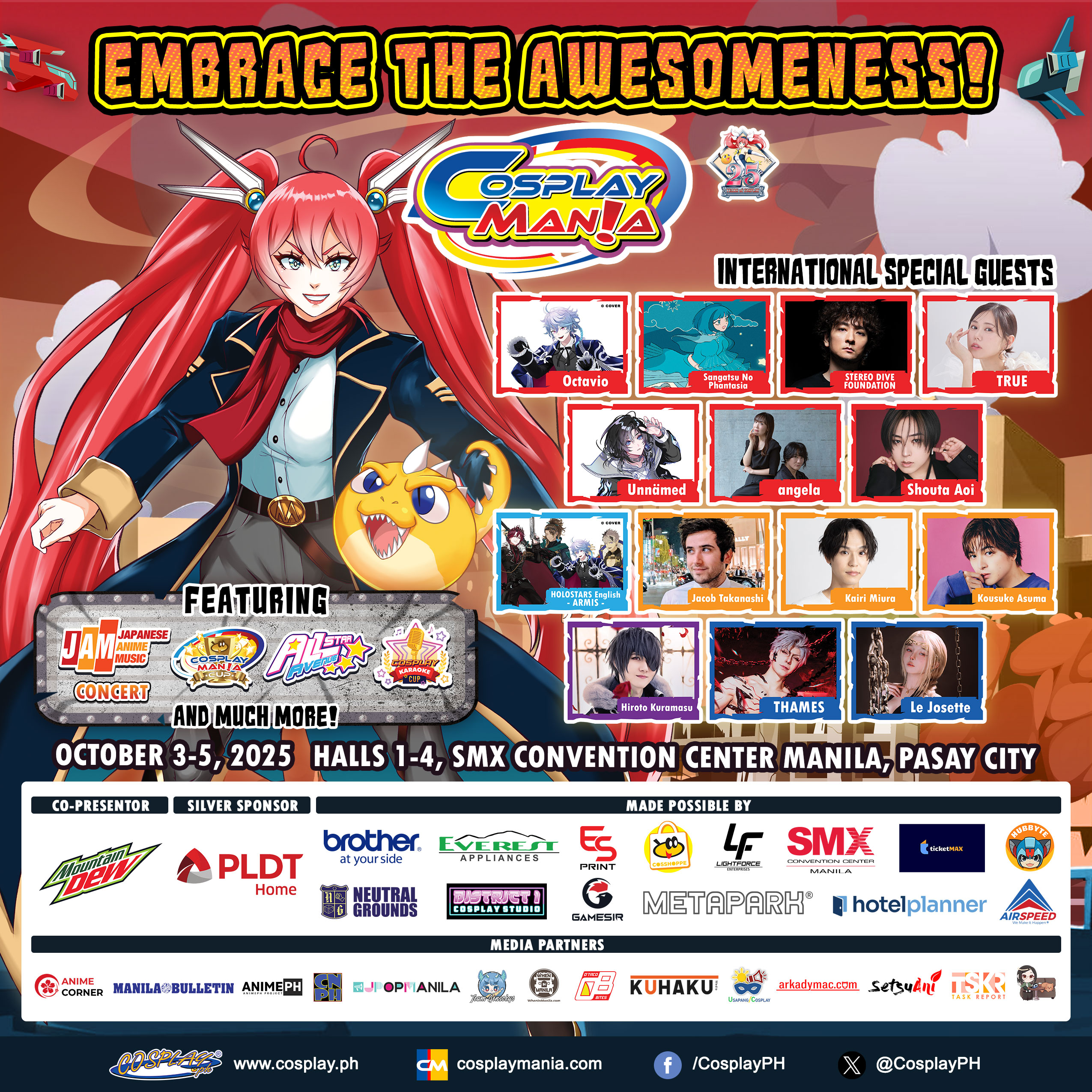 ¡Prepárate para la Locura del Cosplay 2025 que Llegará Este Octubre! Cosplay Mania 2025 Philippines