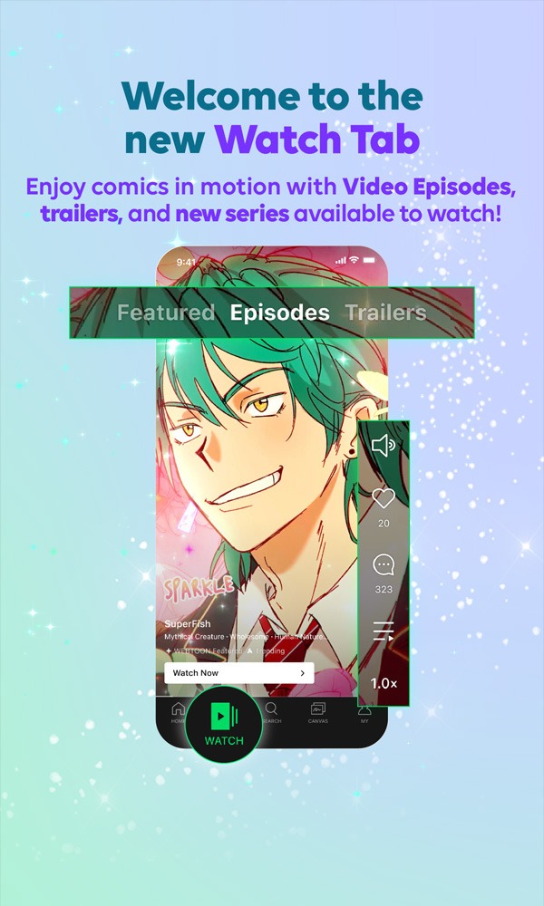 ¡La App de WEBTOON se Renueva! Descubre Nuevos Episodios en Video y la Sorprendente Nueva Pestaña de Visualización Imagen descripción