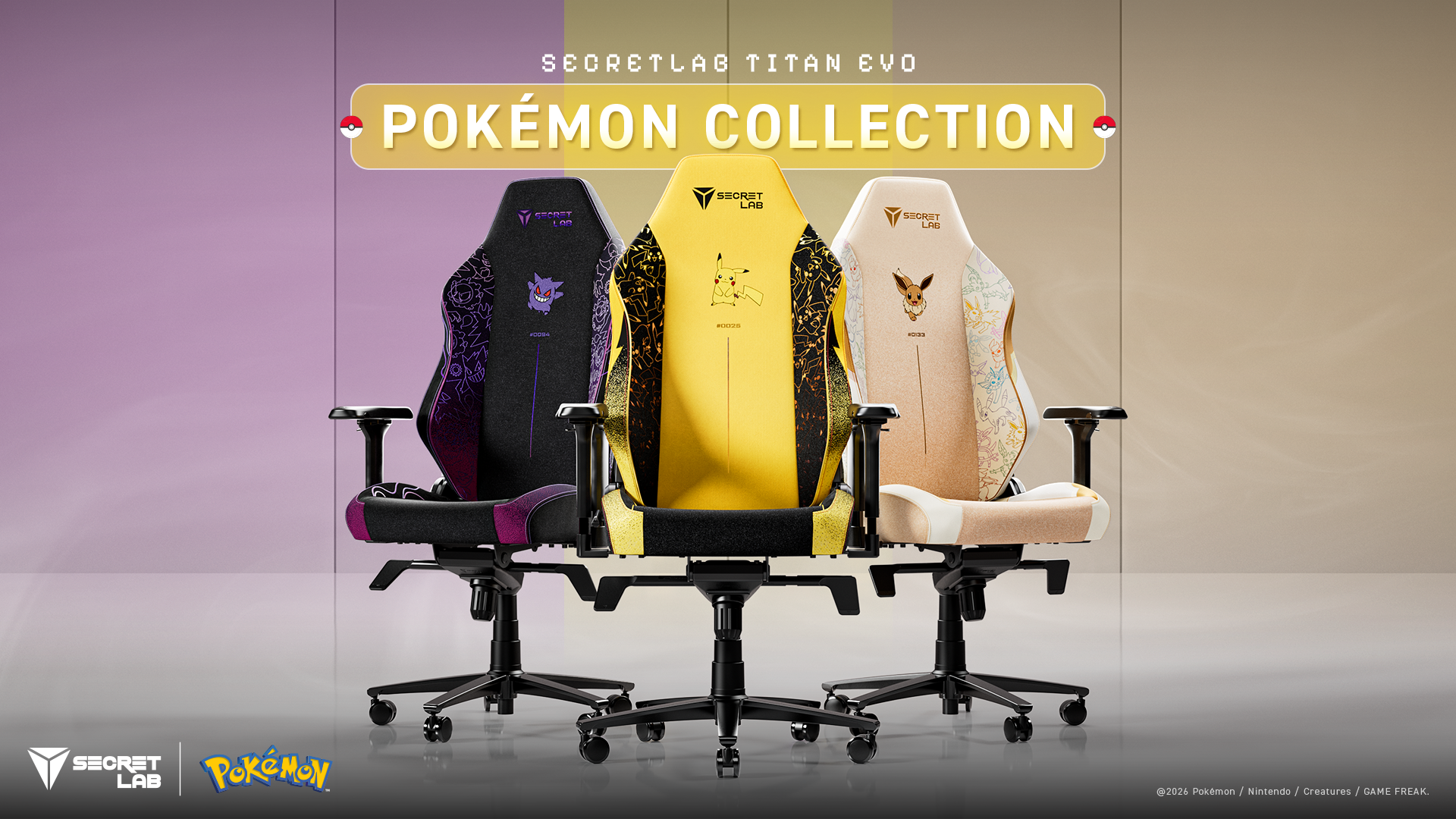 Colección de Sillas Secretlab Pokémon